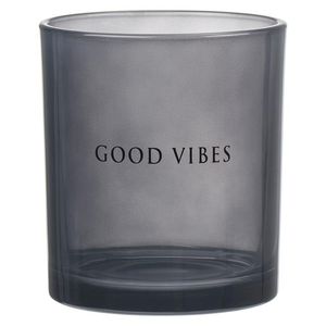 Vaso Vidrio Col Negro 20 Cms 1 Pz