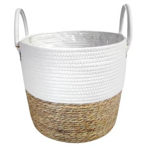 Canasta 35 Cm Dm Blanco Natural 30 Cms Altura 1 Pz