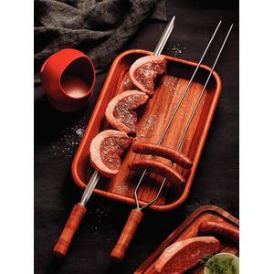 Pincho Doble Para Asado 75 Cm 1 Pz