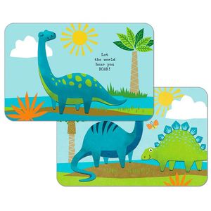 Mantel Kids Dino World 45cm Individual Rectangula 1 Pz