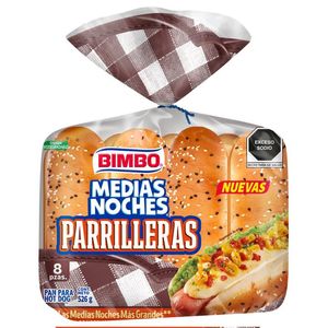 Pan Para Hot Dog Medias Noches Parrilleros 526 Gr