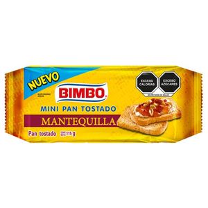 Mini Tostado Mantequilla 115g 115 Gr