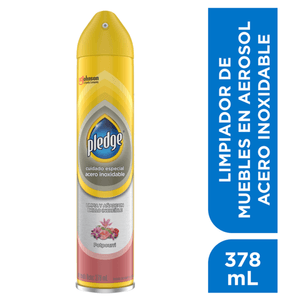 Limpiador Pledge Acero Inoxidable Floral 378ml 378 Ml