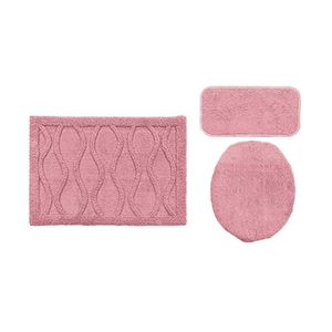 Juego de Baño Bambu 70x45x2.5 Rosa 1 Pz