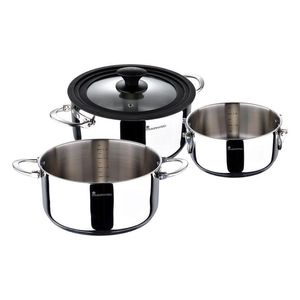 Set 4 Pzs Bateria de Cocina Masterpro Acero Inox 1 Pz