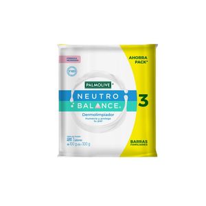 Jabón de Tocador Palmolive Neutro Balance Dermolimpiador 100 g con 3 pz