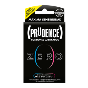 Condones Lubricados Zero 3 Pz