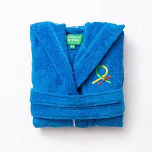 Poncho de Niños 7-9 Años Azul 380gsm 100% Algodó 1 Pz