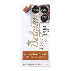 BG The Belgian Milk Salted Caramel Chocolate 100 g Barras de Chocolate The Belgian Milk Salted Cara 100 Gr