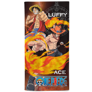 Toalla Mb One Piece Luffy And Ace. 71 Cm X 140 1 Pz