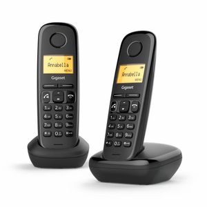 Telefono Inalambrico Duo con Extension Negro Mod  1 Pz