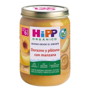 Papilla Orgánica de Durazno Platano con Manzana  190 Gr