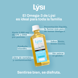 LÝSI Omega 3 en Aceite de Bacalao sabor limón 240 ml