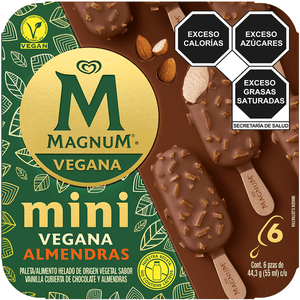 Paletas Mini Magnum Vegana Almendra 330 Ml