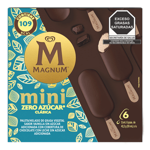 Paletas Magnum Mini Sin Azucar 330 Ml