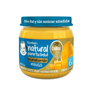 Gerber Papilla Mango Plus Adicionado con Vitaminas 113 Gr