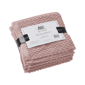 Toalla Acab Arroz Blush 30x30 4pc 1 Pz