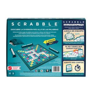 Scrabble Juego de Mesa 2 en 1 con Palabras Mattel