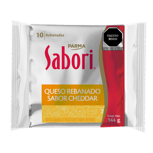 Queso Rebanado Sabor Cheddar 144 Gr