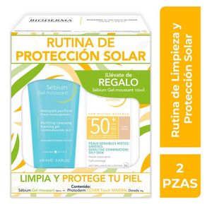 Pack Photoderm Cover Dorado + Sebium Gel 100 Ml  100 Pz