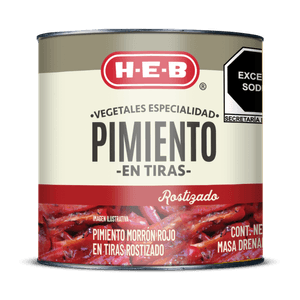 Pimientos Rojos en Rajas 185 Gr