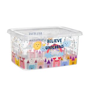 Caja Urban Unicornio Transp 4 Lts 1 Pz