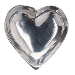 Platito Corazon Hondo de Pewter(Joyero) 10 Cm 1 Pz