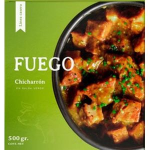 Fuego X Sibau Comida Chicharrón en Salsa Verde 500 g