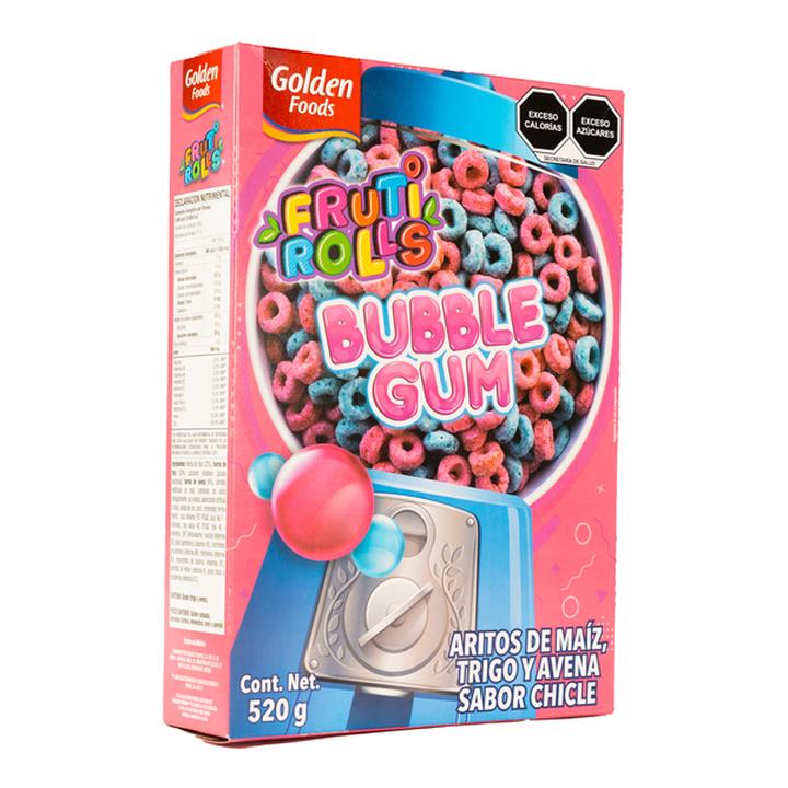 Golden Foods Cereal Fruti Rolls Bubble Gum 520 G Mi Tienda Del Ahorro