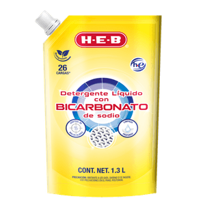 Detergente Liquido Ropa con Bicarbonato 1.3 Lt