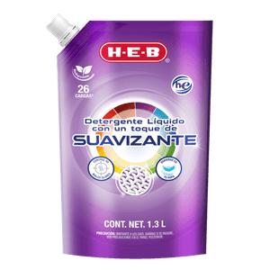 Detergente Liquido Ropa con Toque Suavizante 1.3 Lt