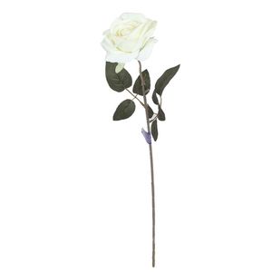 Rosa Grande Blanca 62 Cm Flores Blanca 1 Pz