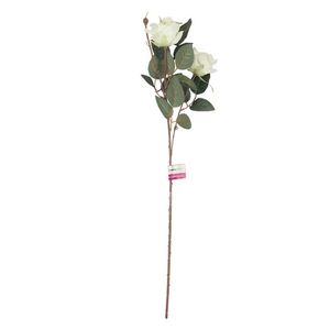 Rosa Mini Blanca 64 Cm Flores Blanca 1 Pz