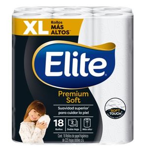 Papel Higiénico Elite Premium Soft con 18 pz