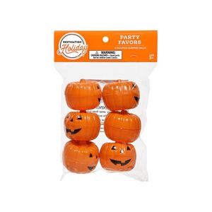 Mini Calabazas de Decoración de Halloween con 6 pz