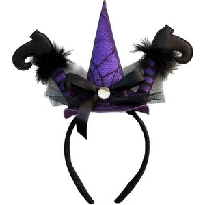 Halloween Diadema Brujita Morada