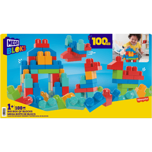 Mega Bloks Caja de Bloques 100 Pcs 1 Pz