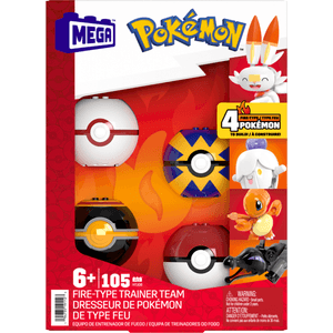 Mega Pokemon Equipo Entrenador Fuego 1 Pz