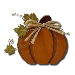 Cosecha Decoración Calabaza MDF 16 cm