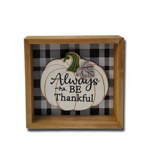 Cosecha Decoración de Mesa "Always Be Thankful" 16 cm