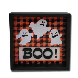 Halloween Cuadro Decorativo Fantasmas Boo! 18 cm