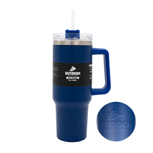 Vaso Azul de Acero Inoxidable Outdoor Solutions  1 Pz