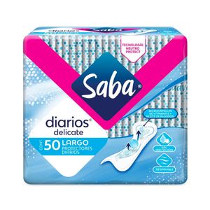 Protectores Diarios Delicate Largo 50 pz