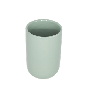 Vaso Baño de Cerámica Verde Menta 7.2 X 7.2 X 10 C 1 Pz