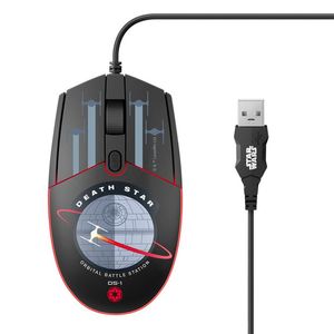 Mouse Usb 800 1200 1600 Dpi Luz Led Star Wars Dis 1 Pz