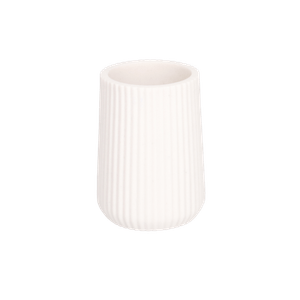 Vaso Para Baño de Poliresina Blanco 8.3 X 8.3 X 1 1 Pz