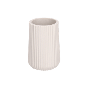 Vaso Para Baño de Poliresina Gris Claro 8.3 X 8.3 1 Pz