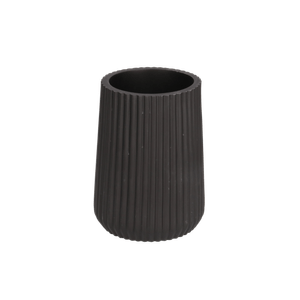 Vaso Para Baño de Poliresina Negro 8.3 X 8.3 X 11 1 Pz