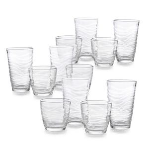 Juego 12 Vasos Vidrio 340ml Twirl 1 Pz