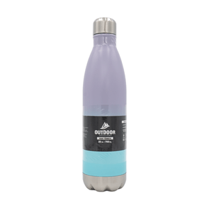 Botella Morado Y Azul de Acero Inoxidable Outdoor  1 Pz